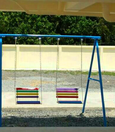 เครื่องเล่นสนาม ชิงช้าโซ่2ที่หลังพิง
